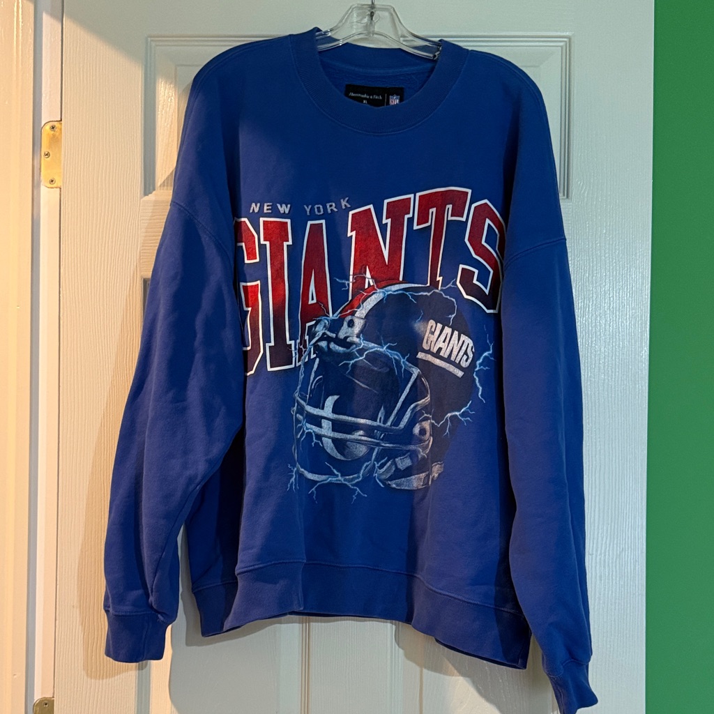 Saleabercrombie Blue Crewneck Sweatshirt